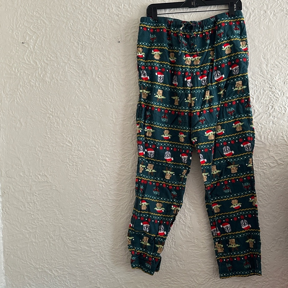 Hanna Andersson x Star Wars Adult The Child Holiday Christmas Flannel Pants M